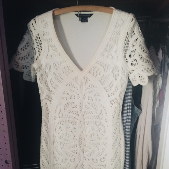 French Connection White Crochet Dress - Picture 6 of 6